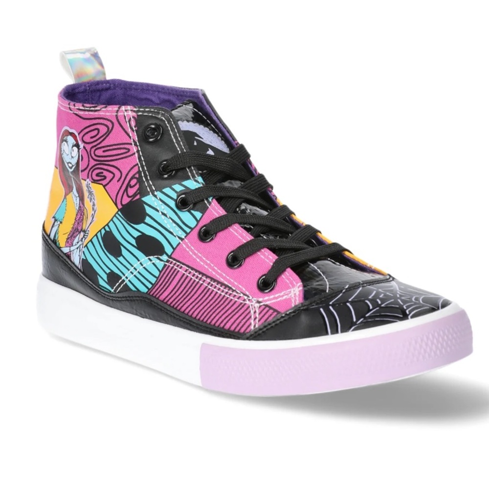🎃 Women's Disney Nightmare Before Christmas High Top Lace Up Sneaker Sz 7 NEW